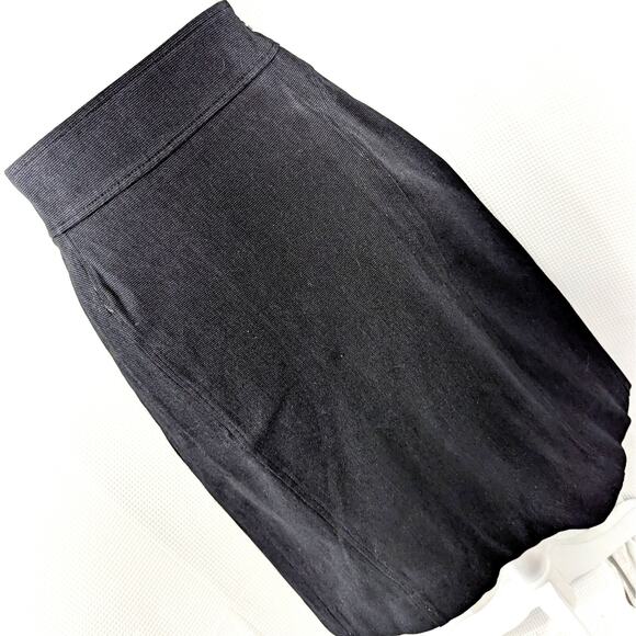 NWOT! BANANA REPUBLIC! BLUE & BLACK MICRO- PINPONT PLAID STRETCH SKIRT! SZ 8 - Picture 7 of 7